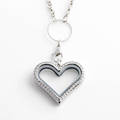 Wholesale stylish heart shaped charm locket pendant necklace jewelry